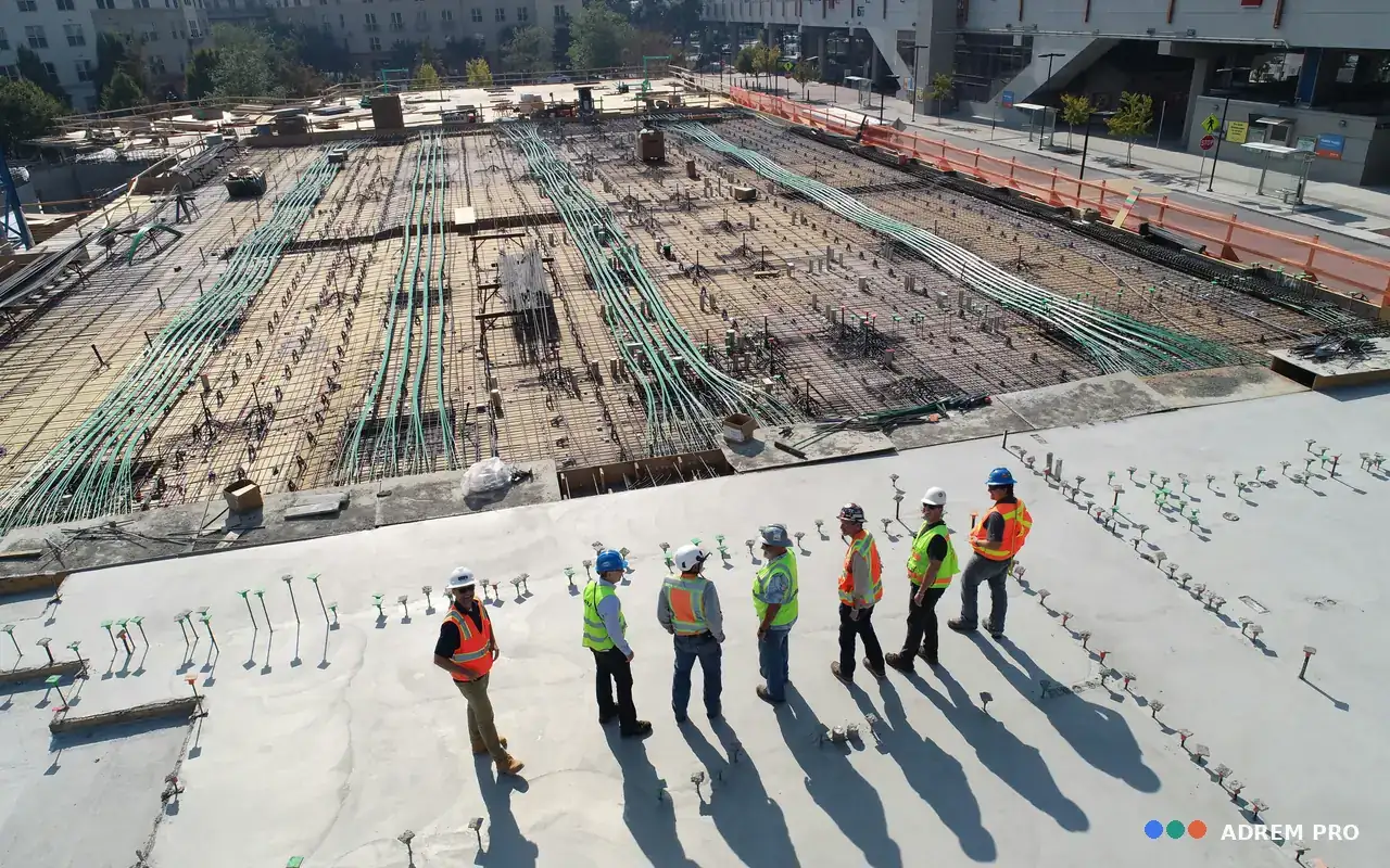 Vue de chantier couvert par une assurance décennale